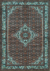 Medallion Light Blue Traditional Rug, tr586lblu