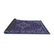Sideview of Medallion Blue Traditional Rug, tr586blu