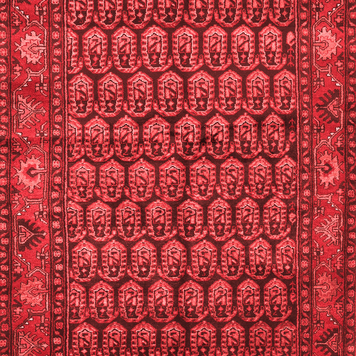 Machine Washable Persian Red Traditional Rug, wshtr587red