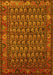 Machine Washable Persian Yellow Traditional Rug, wshtr587yw