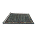 Sideview of Machine Washable Persian Light Blue Traditional Rug, wshtr587lblu