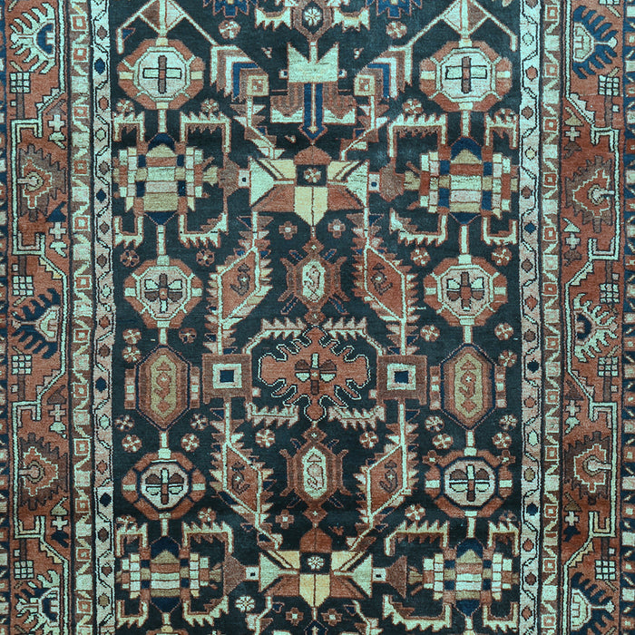 Machine Washable Persian Light Blue Traditional Rug, wshtr588lblu