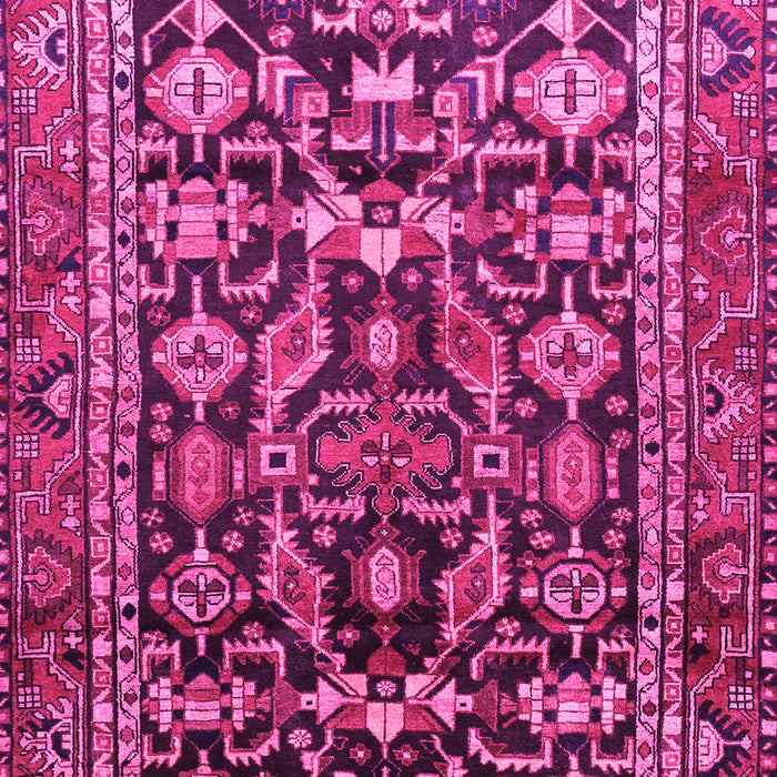 Machine Washable Persian Pink Traditional Rug, wshtr588pnk