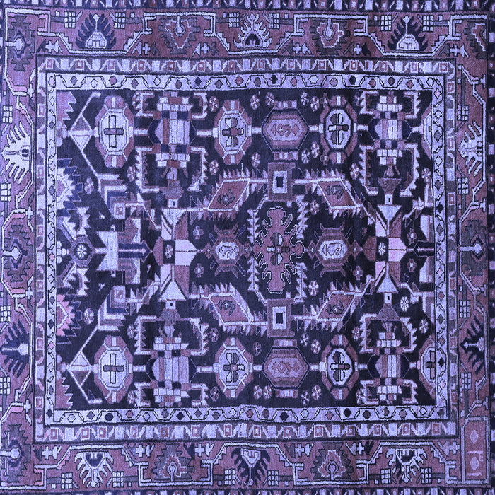 Square Persian Blue Traditional Rug, tr588blu