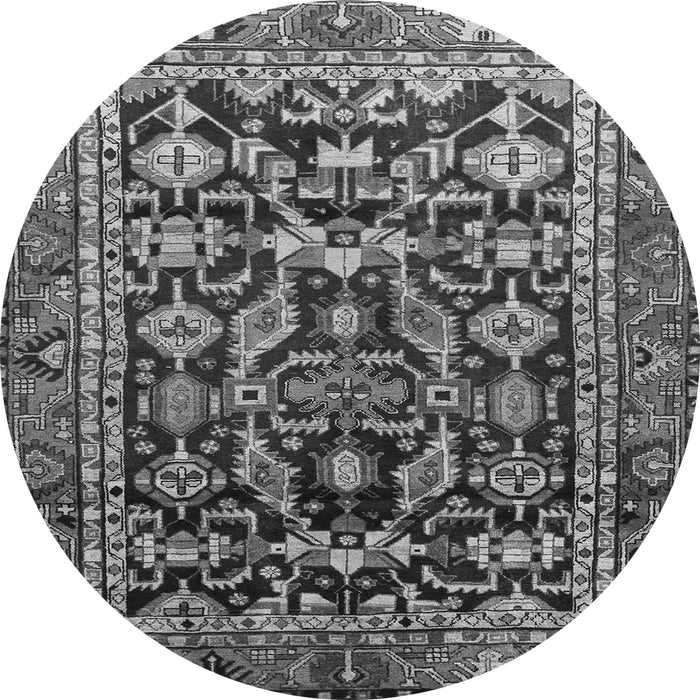 Machine Washable Persian Gray Traditional Rug, wshtr588gry