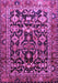 Machine Washable Persian Purple Traditional Area Rugs, wshtr588pur