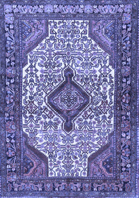 Medallion Blue Traditional Rug, tr589blu