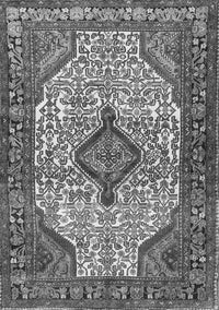 Medallion Gray Traditional Rug, tr589gry