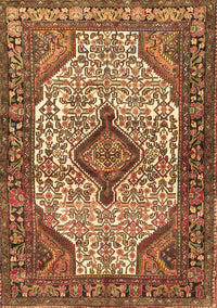 Medallion Brown Traditional Rug, tr589brn