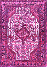 Medallion Pink Traditional Rug, tr589pnk