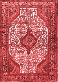 Medallion Red Traditional Rug, tr589red