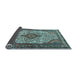 Sideview of Medallion Light Blue Traditional Rug, tr589lblu