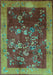 Machine Washable Oriental Turquoise Asian Inspired Area Rugs, wshtr58turq