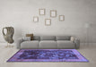 Machine Washable Oriental Blue Asian Inspired Rug in a Living Room, wshtr58blu