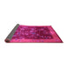 Sideview of Oriental Pink Asian Inspired Rug, tr58pnk