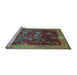 Sideview of Machine Washable Oriental Light Blue Asian Inspired Rug, wshtr58lblu