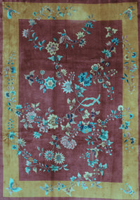 Oriental Light Blue Asian Inspired Rug, tr58lblu