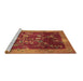 Sideview of Machine Washable Oriental Brown Asian Inspired Rug, wshtr58brn