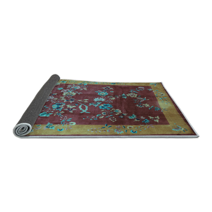 Sideview of Oriental Light Blue Asian Inspired Rug, tr58lblu