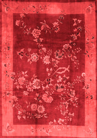 Oriental Red Asian Inspired Rug, tr58red