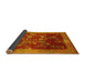 Sideview of Oriental Yellow Asian Inspired Rug, tr58yw