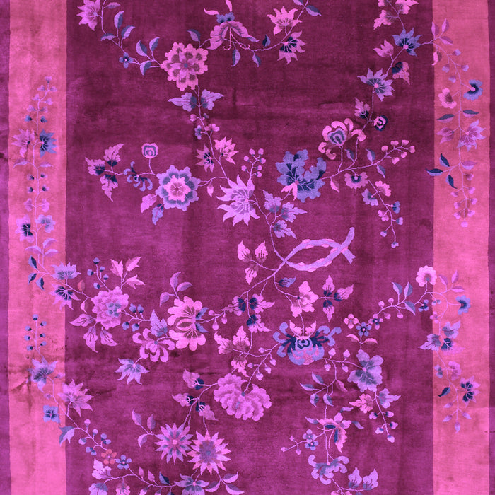Machine Washable Oriental Purple Asian Inspired Area Rugs, wshtr58pur