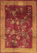 Machine Washable Oriental Brown Asian Inspired Rug, wshtr58brn