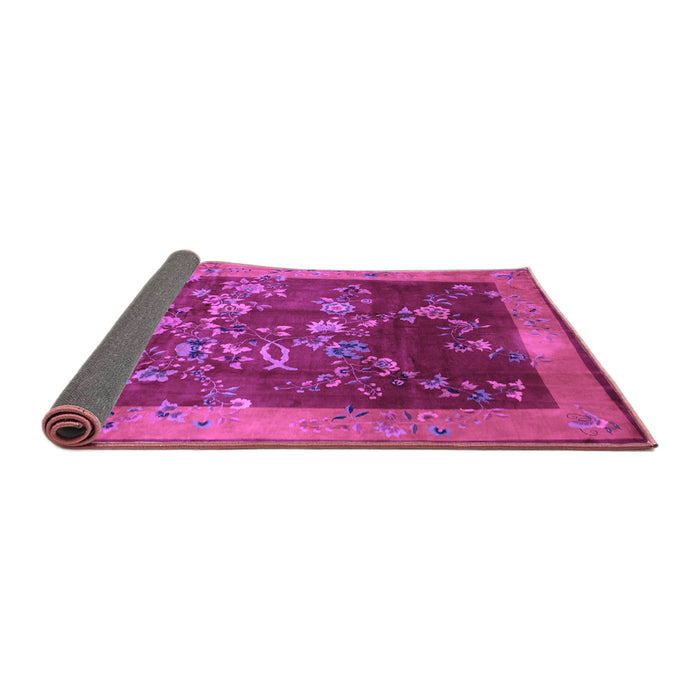 Sideview of Oriental Purple Asian Inspired Rug, tr58pur