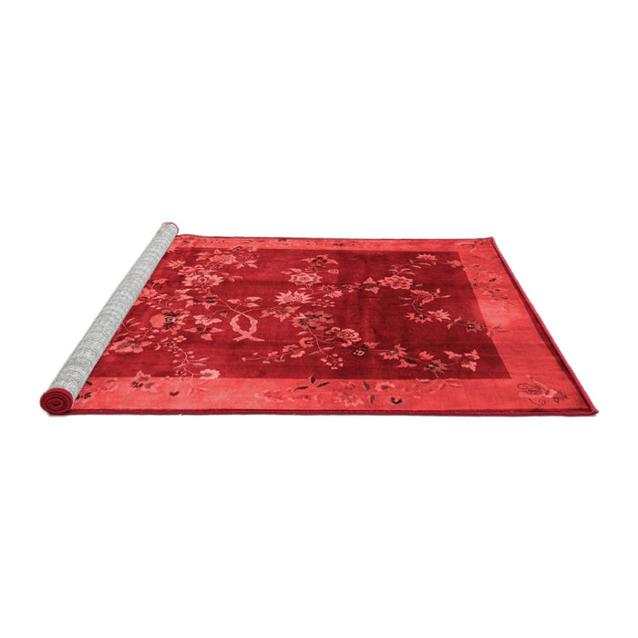 Asian Inspired Red Washable Rugs