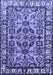 Machine Washable Persian Blue Traditional Rug, wshtr590blu