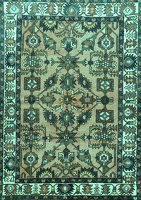 Persian Turquoise Traditional Rug, tr590turq