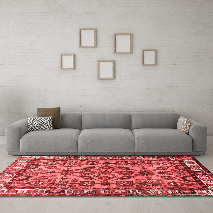 Traditional Red Washable Rugs