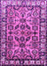 Machine Washable Persian Purple Traditional Area Rugs, wshtr590pur