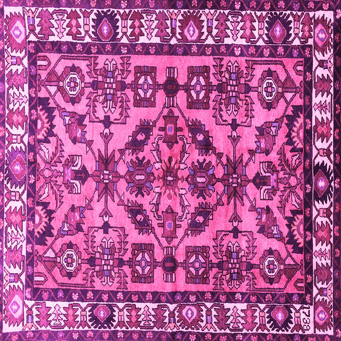 Square Persian Pink Traditional Rug, tr590pnk