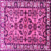 Square Persian Pink Traditional Rug, tr590pnk