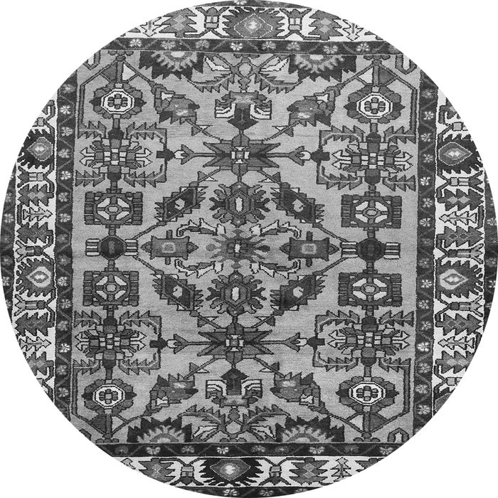 Square Persian Gray Traditional Rug, tr590gry