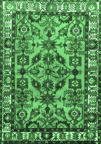 Persian Emerald Green Traditional Rug, tr590emgrn