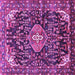 Square Persian Purple Traditional Rug, tr591pur