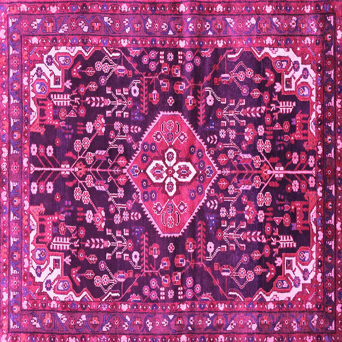Square Persian Pink Traditional Rug, tr591pnk