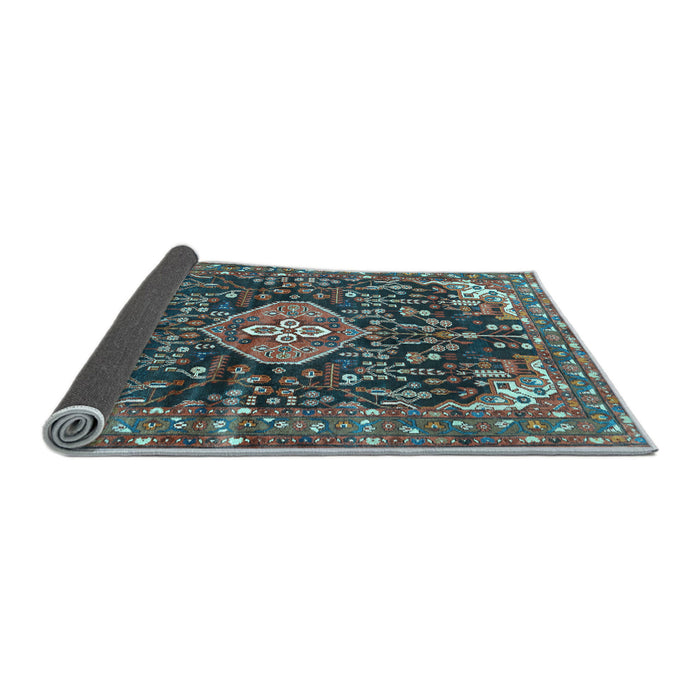 Sideview of Persian Light Blue Traditional Rug, tr591lblu