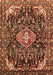 Machine Washable Persian Brown Traditional Rug, wshtr591brn