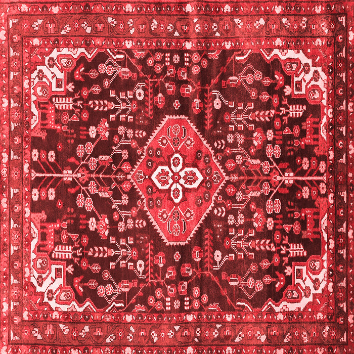 Machine Washable Persian Red Traditional Rug, wshtr591red