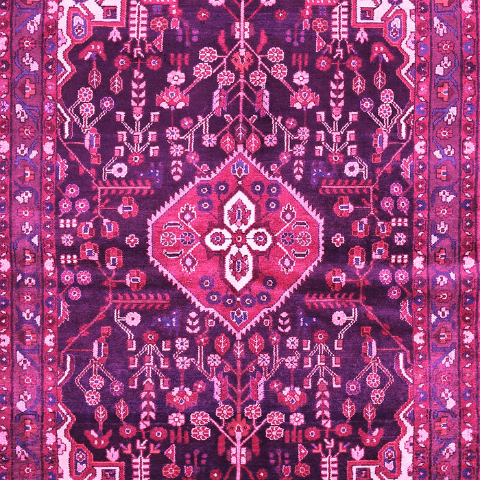 Machine Washable Persian Pink Traditional Rug, wshtr591pnk