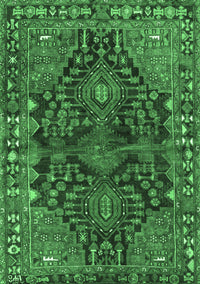 Persian Emerald Green Traditional Rug, tr592emgrn
