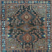 Square Persian Light Blue Traditional Rug, tr592lblu