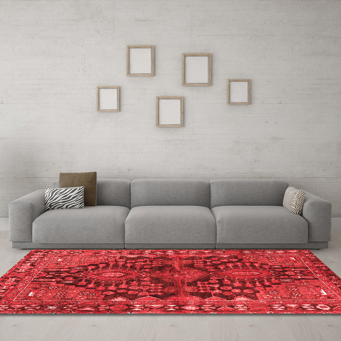 Traditional Red Washable Rugs
