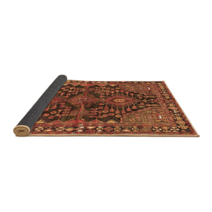 Sideview of Persian Brown Traditional Rug, tr592brn