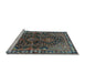 Sideview of Machine Washable Persian Light Blue Traditional Rug, wshtr592lblu