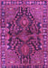 Machine Washable Persian Purple Traditional Area Rugs, wshtr592pur