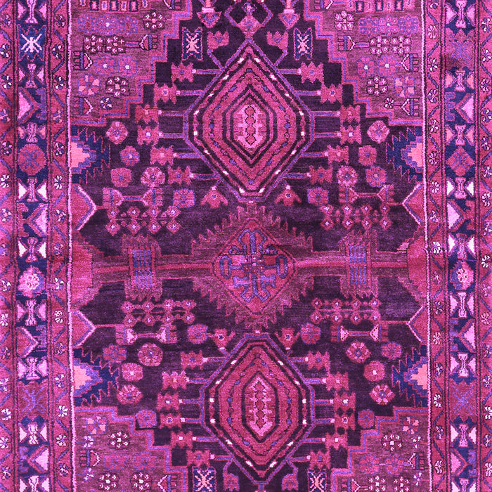 Machine Washable Persian Purple Traditional Area Rugs, wshtr592pur